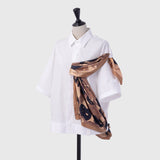 ¥シルクスカーフ「タイトル不明」Momoko Nakagawa