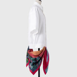 ¥シルクスカーフ「夕焼けの道」Asuka Tazaki