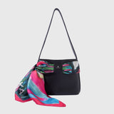 ¥シルクスカーフ「夕焼けの道」Asuka Tazaki