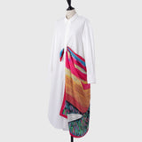 ¥シルクスカーフ「夕焼けの道」Asuka Tazaki