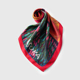 ¥シルクスカーフ「夕焼けの道」Asuka Tazaki