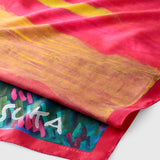 ¥シルクスカーフ「夕焼けの道」Asuka Tazaki