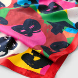 ¥シルクスカーフ「タイトル不明」Momoko Nakagawa