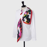 ¥シルクスカーフ「タイトル不明」Momoko Nakagawa