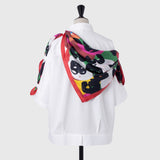 ¥シルクスカーフ「タイトル不明」Momoko Nakagawa