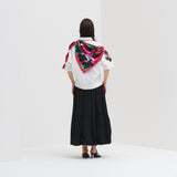 ¥シルクスカーフ「タイトル不明」Momoko Nakagawa