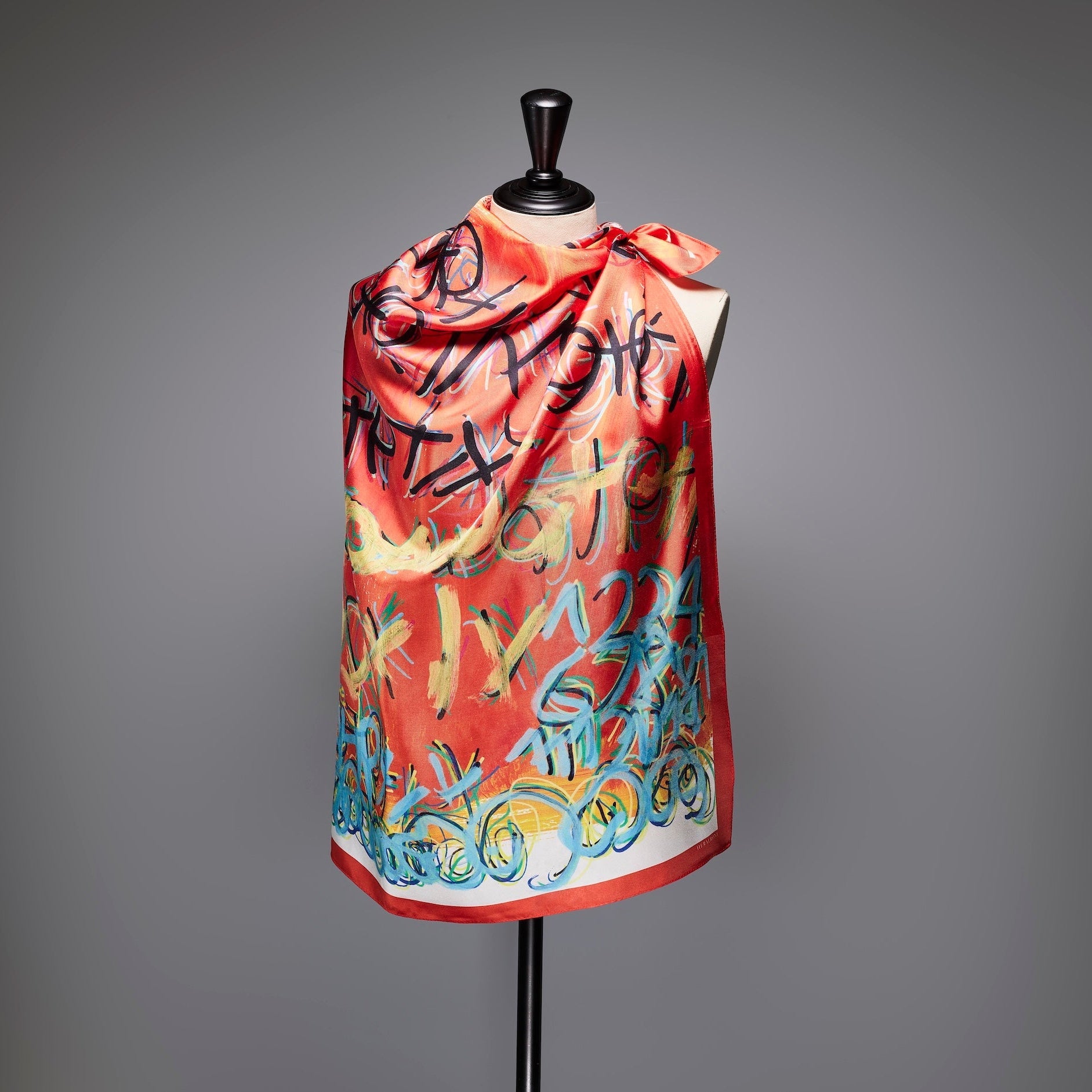 ヘラルボニー　シルクスカーフ　新品未使用 シルクスカーフ「untitled」 – HERALBONY