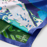 ¥シルクスカーフ「フンザのカラコラムの連峰」Yasuhiro Kobayashi