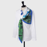 ¥シルクスカーフ「フンザのカラコラムの連峰」Yasuhiro Kobayashi