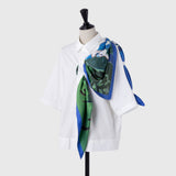 ¥シルクスカーフ「フンザのカラコラムの連峰」Yasuhiro Kobayashi