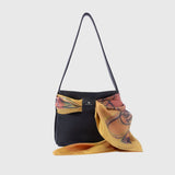 ¥シルクスカーフ「うし」Kiyomi Hoshi