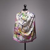 ¥シルクスカーフ「タイトル不明」Kahoru Sugimoto