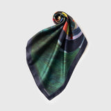 ¥シルクスカーフ「ヴェネチアのフルーツ船」Hiroshi Yoshida