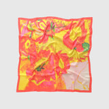 ¥シルクスカーフ「おしゃべりなバラ」Yuh Mitani