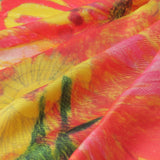 ¥シルクスカーフ「おしゃべりなバラ」Yuh Mitani