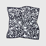 ¥シルクスカーフ「かえでのチョキチョキ」Kaede Wajima