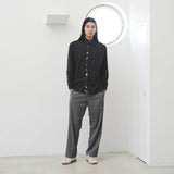 ¥デザインシャツ(フライフロント)「(無題)(丸)」 ブラックSanae Sasaki