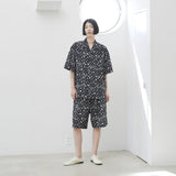 ¥オープンカラーシャツ「(無題)(丸)」Sanae Sasaki