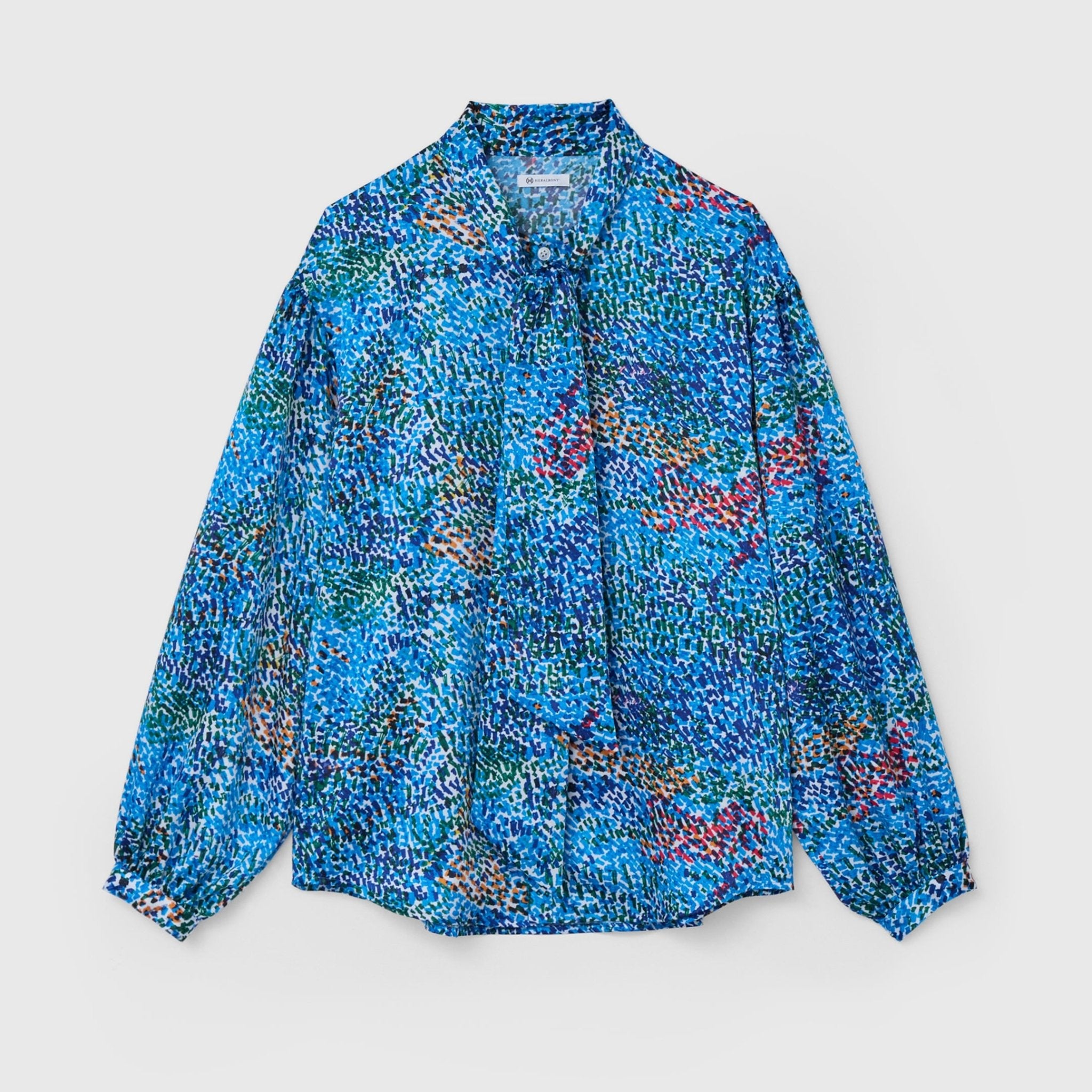 ヘラルボニー　サテンボウタイブラウス　旧型　How are you guys? サテンボウタイブラウス「How are you guys?」 – HERALBONY