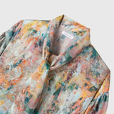 ¥サテンボウタイブラウス「サンバ」Madoka Nishimura