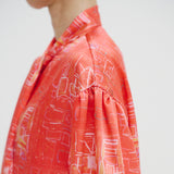 ¥サテンボウタイブラウス「無題」Yu Takada