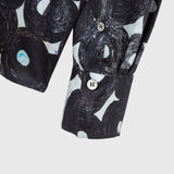 ¥サテンシャツブラウス「(無題)(丸)」Sanae Sasaki