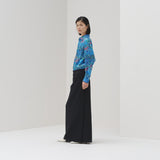 ¥シャツブラウス「(無題)(青)」Midori Kudo