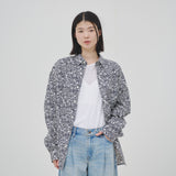 ¥ブロードレギュラーカラーシャツ「かえでのチョキチョキ」Kaede Wajima