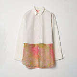 ¥オーガンジーレイヤードシャツ「お母さんありがとう」Hiroo Suzuki