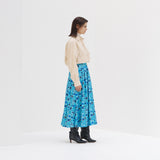 ¥フレアスカート「青い窓」Kaoru Iga