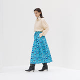 ¥フレアスカート「青い窓」Kaoru Iga