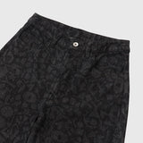 【予約商品|9月上旬お届け】kaedeデニムストレート「かえでのチョキチョキ」BLACK
