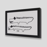 ¥「わにたち」原画作品Kalevi Helvetti