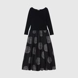 ¥Knit & Balloon Skirt One-Piece「marina-moji003」marina