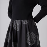¥Knit & Balloon Skirt One-Piece「marina-moji003」marina