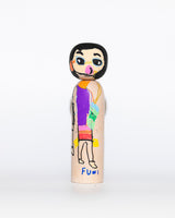 ¥「コッペパンを食べる私」立体作品Fumi Takada