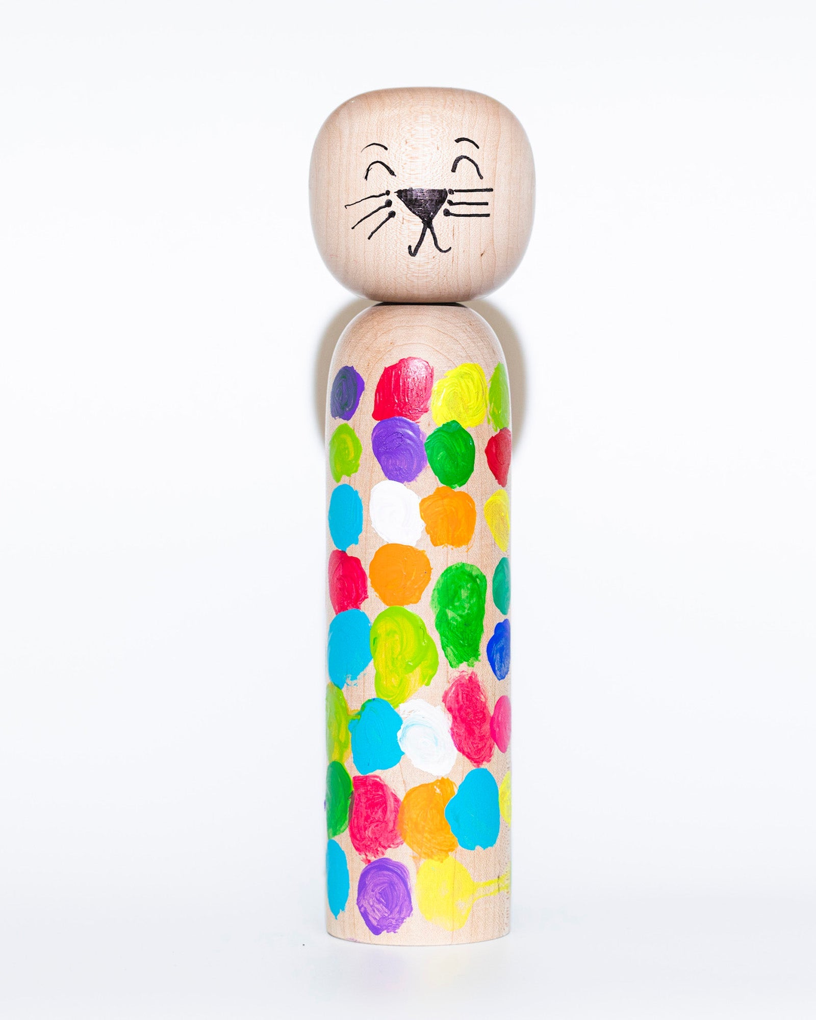 創作こけし　富所ちや作品　KokeshiDoll 創作こけし 富所ふみを作「空へ」 KokeshiDoll