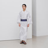 ¥手染め浴衣(メンズ)「marina - moji003」marina