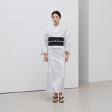 ¥手染め浴衣(レディース)「marina - moji003」marina