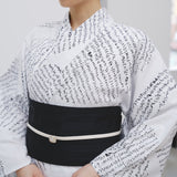 ¥手染め浴衣(レディース)「marina - moji003」marina