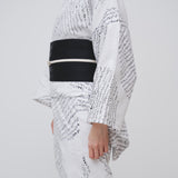 ¥手染め浴衣(レディース)「marina - moji003」marina