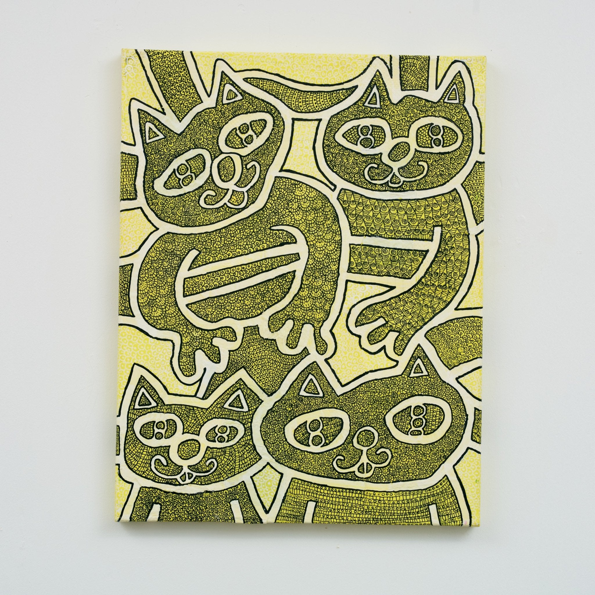 ニヤニヤ細かい四匹ネコ 」原画作品 – HERALBONY