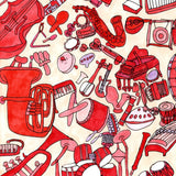 Art d'intérieur « Musique Rouge »