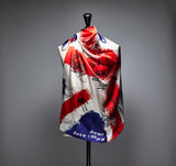 ¥シルクサテンスカーフ「My Favourite Beatles Songs」(Paris Edition)Joel Jamensky