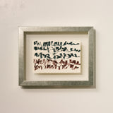 ¥「navy blue brown calligraphy1 - mm2025」原画作品marina