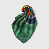 ¥シルクサテンスカーフ「ヴェネチアのフルーツ船」(Paris Edition)Hiroshi Yoshida