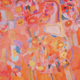 ¥シルクサテンスカーフ「りんごのブーケ」(Paris Edition)Yuh Mitani