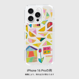 ¥【受注販売商品】スマホケース「おうち キャンビー コップ ちょうちょ」Shino Sasaki