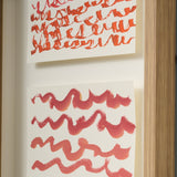 ¥「red calligraphy1 - mm2025」「red brush1 - mm2025」「red calligraphy2 - mm2025」原画作品marina