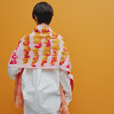 ¥ジャガードマフラー「red gradation brush1 - mm2025」marina